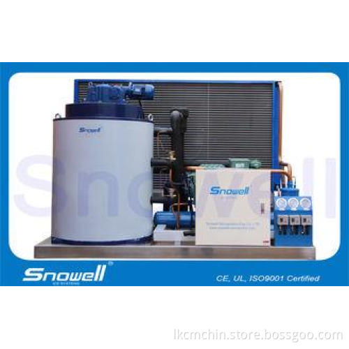 3 Tons/Day Flake Ice Making Machine For Fishery , Air Cooli
